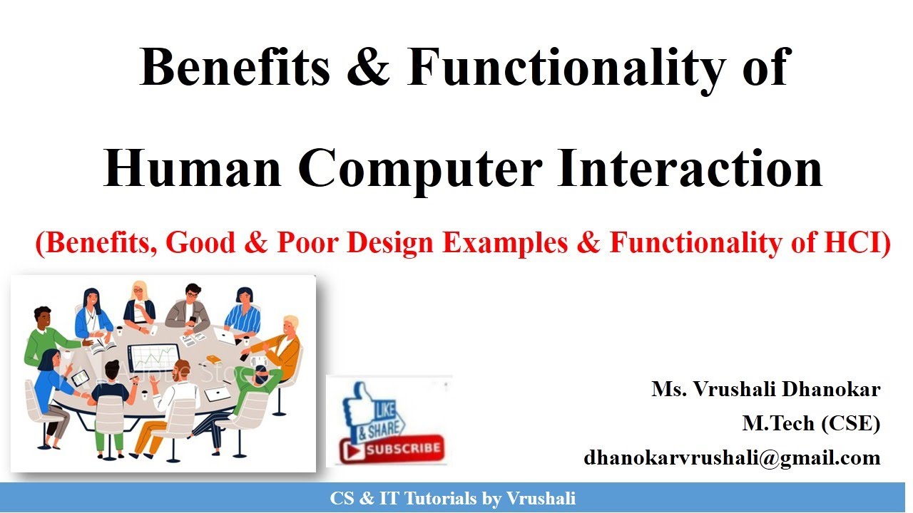 HCI 1. 4 Benefits & Functionalities of Human Computer Interaction | Good & Poor Designs