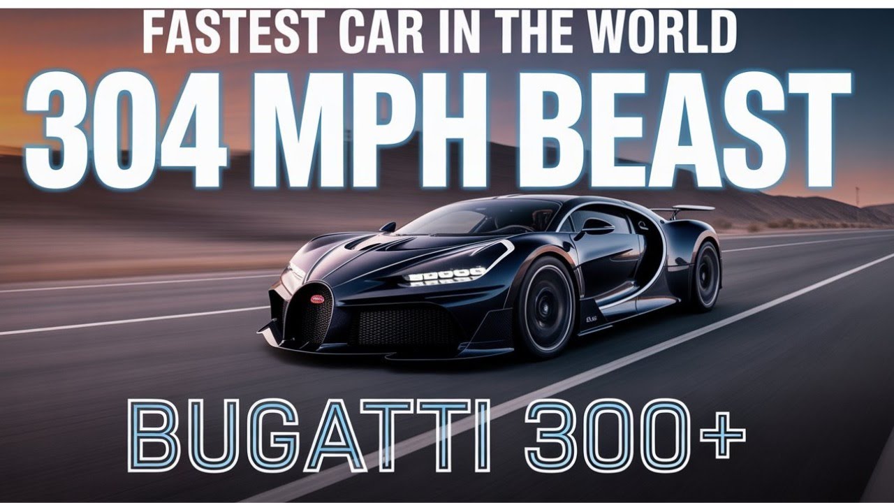 Самый быстрый автомобиль в мире: Bugatti Chiron 300+