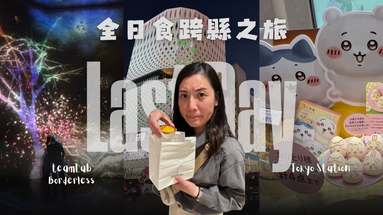 teamLab Borderless超治癒 | 東京駅黑塀橫丁食燒肉 | 日本戰利品廚具零食分享 【⛩️日全食跨縣之旅🇯🇵Day 16】