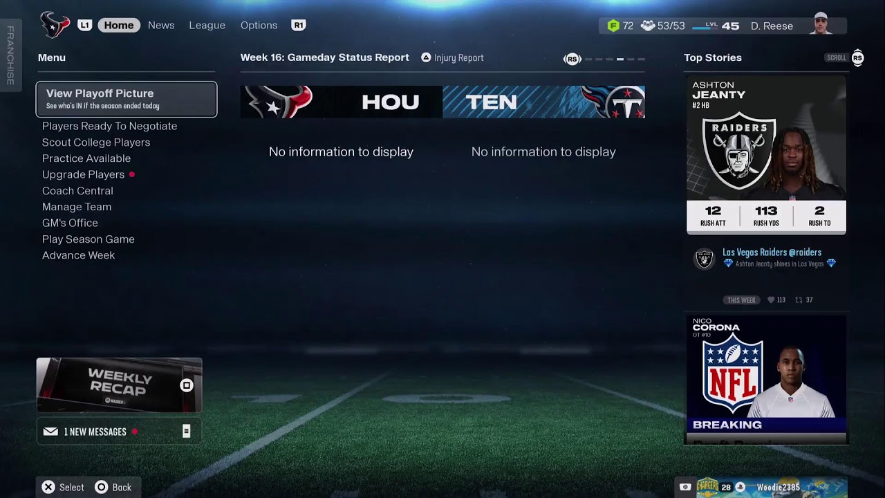 M26 Parks n Rec S4 wk16 Texans vs Titans