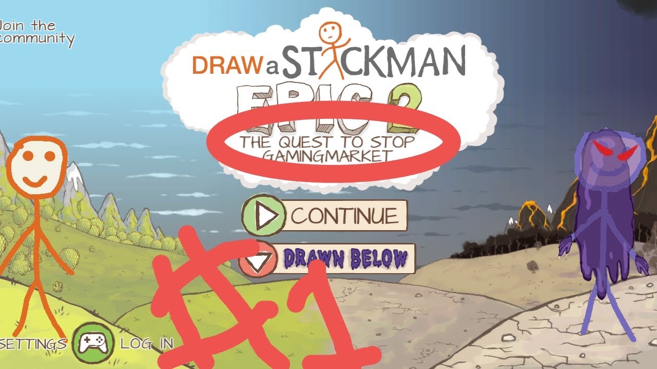 Drawing My Way to Victory! 🎨 | Draw Stickman: EPIC 2 – Part 1#@unknownxgamingmarket 
