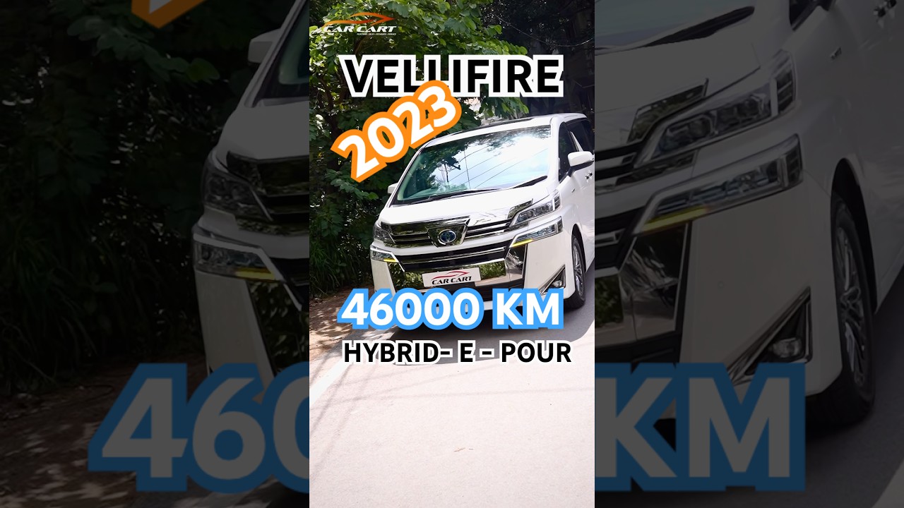 TOYOTA - VELLIFIRE - HYBRID E -pour - 2023- Fuel : PETROL- Auto- 46000KM- ⁠warranty- 2 years