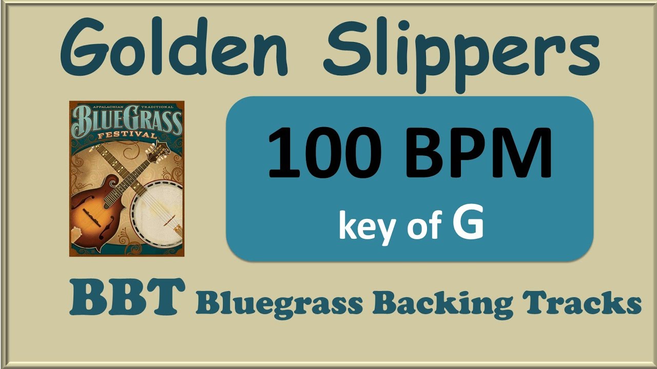 Golden Slippers G 100 BPM bluegrass backing track