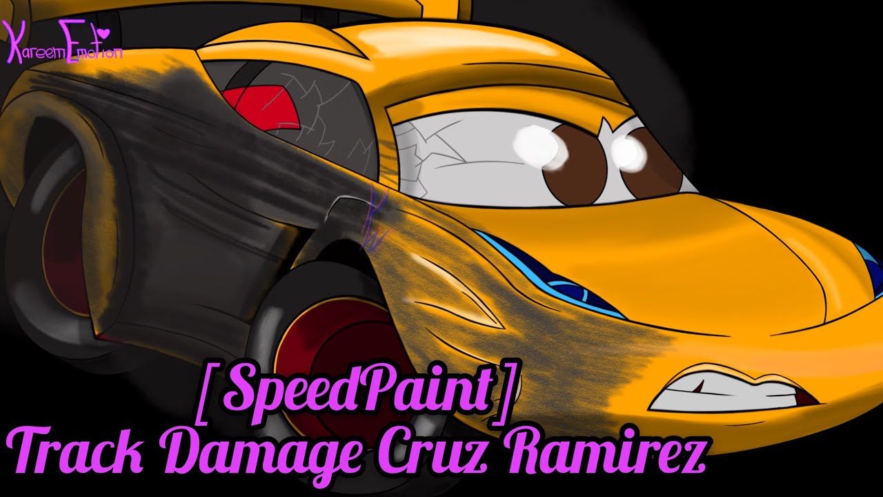 [SpeedPaint] Track Damage Cruz Ramirez (Disney.Pixar Cars)