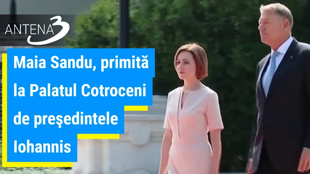 Maia Sandu, primită la Palatul Cotroceni de preşedintele Iohannis