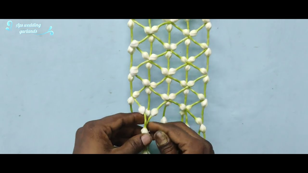 Jadai veni making net design (lotus guys)