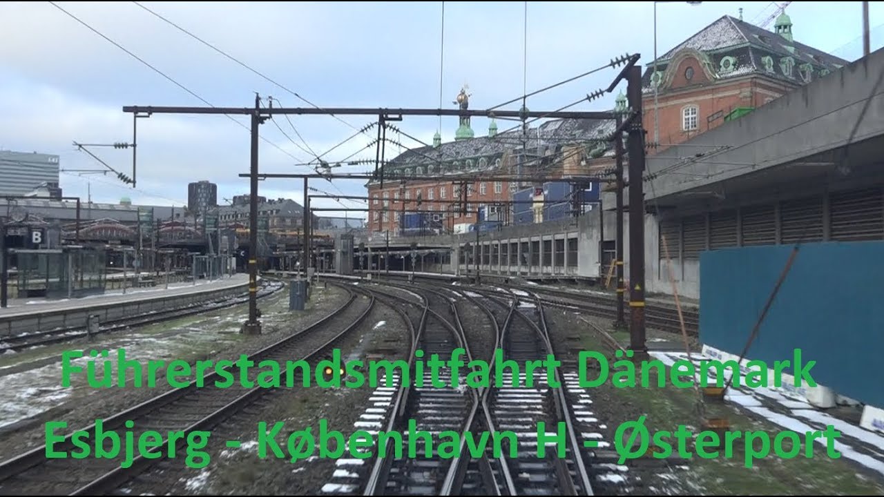 Führerstandsmitfahrt Dänemark : Esbjerg - Odense - København - Østerport