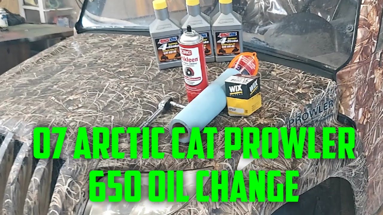 Замена масла в Arctic Cat Prowler 650 2007 года.