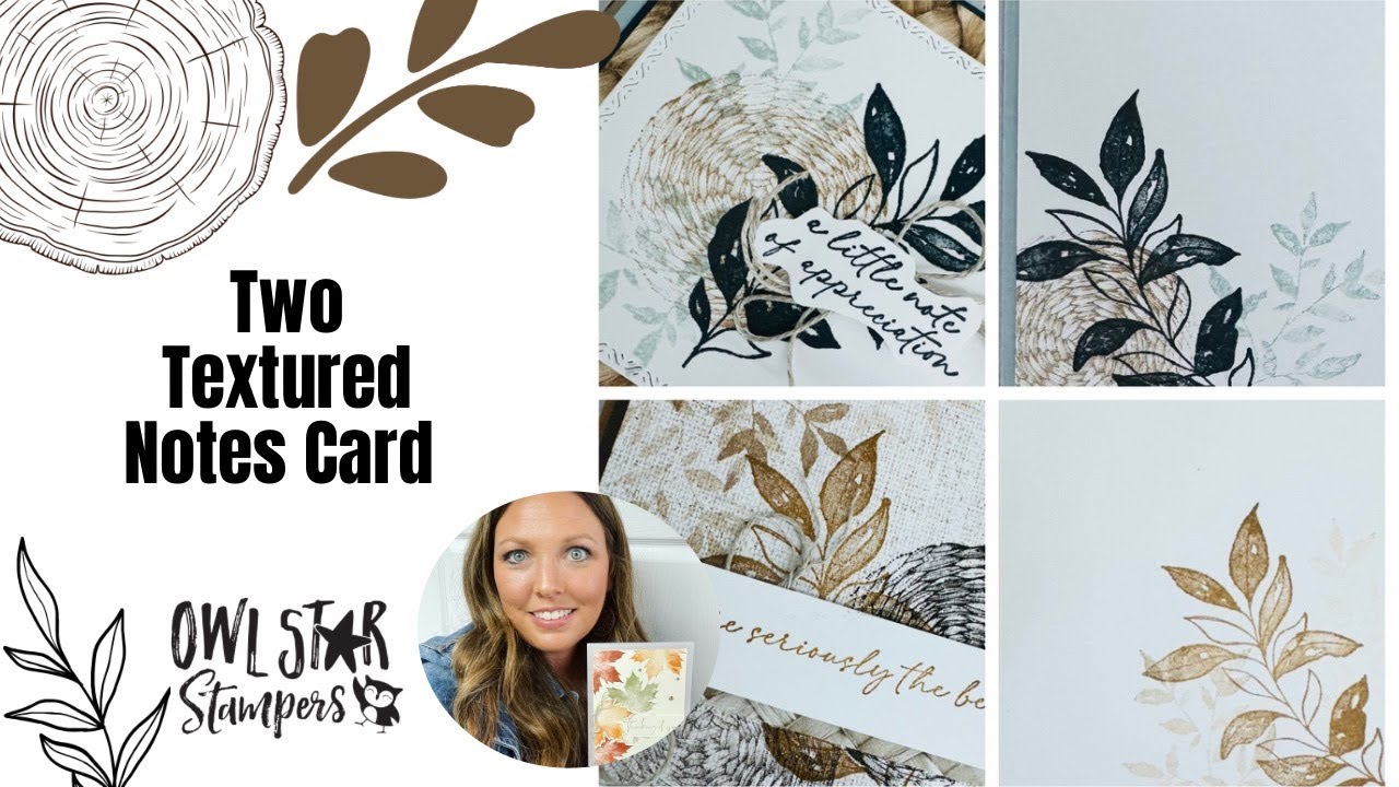 Делаем две открытки с помощью набора текстурированных заметок Stampin’ Up!