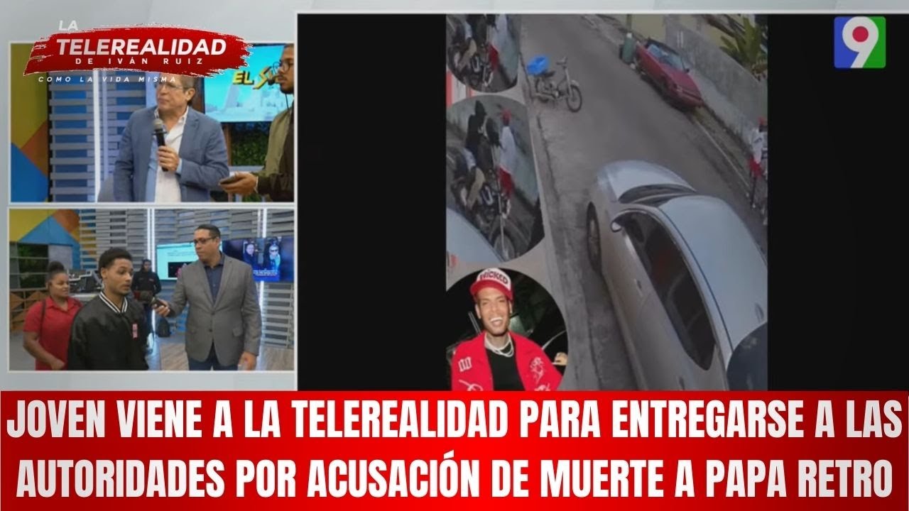 Joven viene a La Telerealidad para entregarse a las autoridades por acusación de muerte a Papa Retro