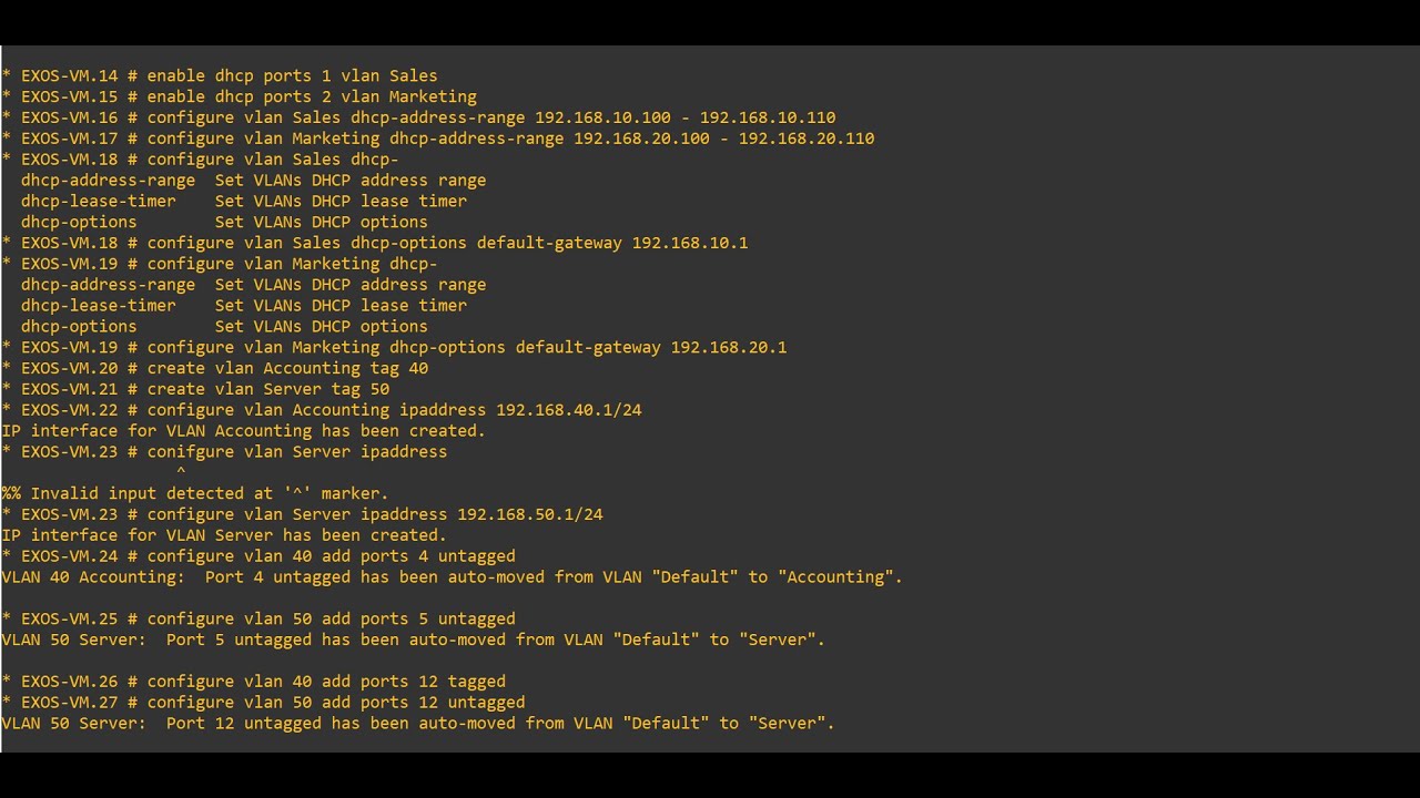 Учебное пособие по настройке Extreme Switch VLAN и конфигурации DHCP
