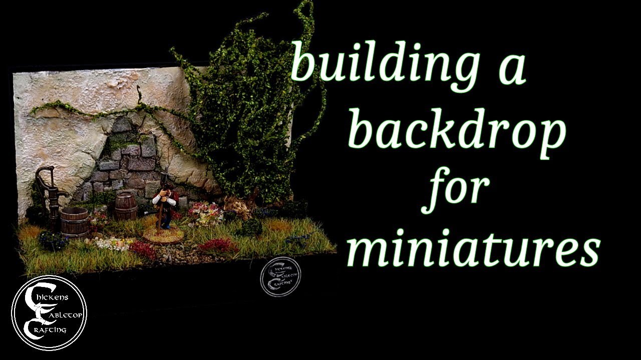 building a backdrop for miniatures. Step by step
