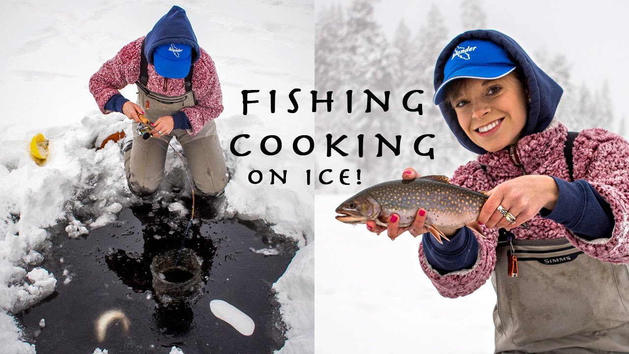 TROUT FISHING AND COOKING STEAKS ON ICE (-15C) in KAMLOOPS BC! @FishingwithRod