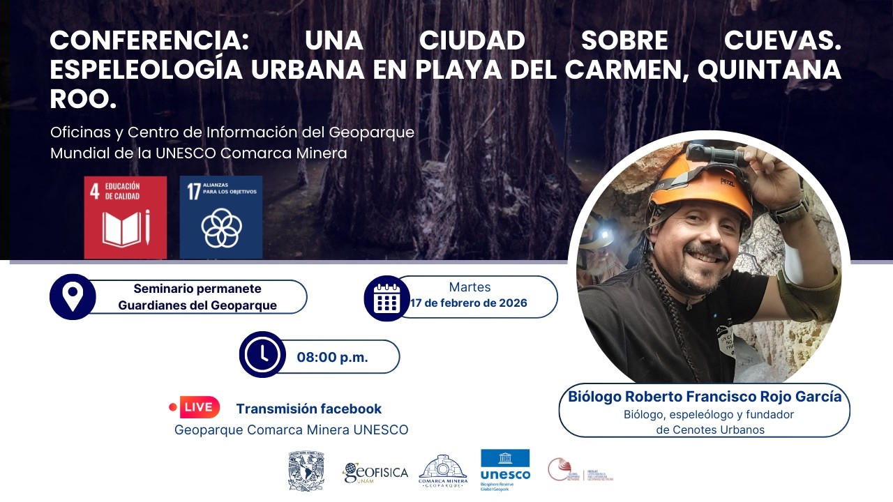 Conferencia: Una ciudad sobre cuevas. Espeleología urbana en Playa del Carmen, Quintana Roo.