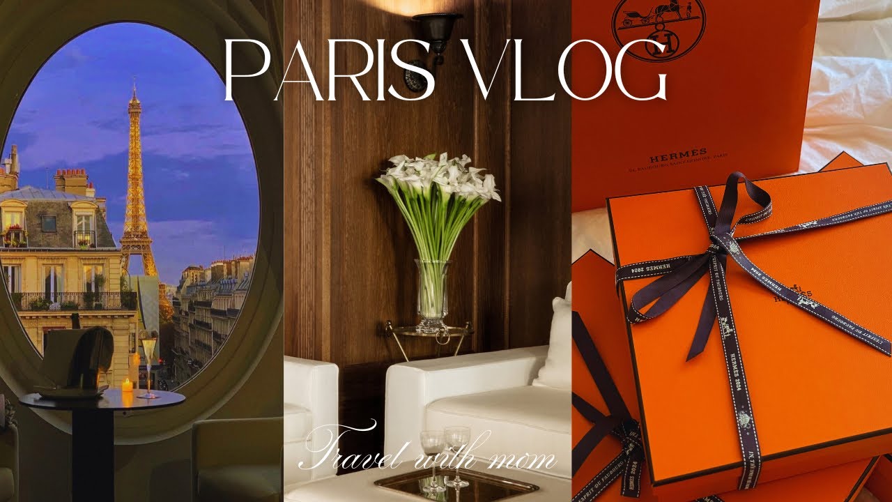 Eng) Paris Vlog🇫🇷3박4일 파리여행 with Mom💗Hôtel Balzac Paris 파리 부티크 호텔추천🗝️Hermes unboxing🍊Giverny🚂 파리맛집🥐🥂