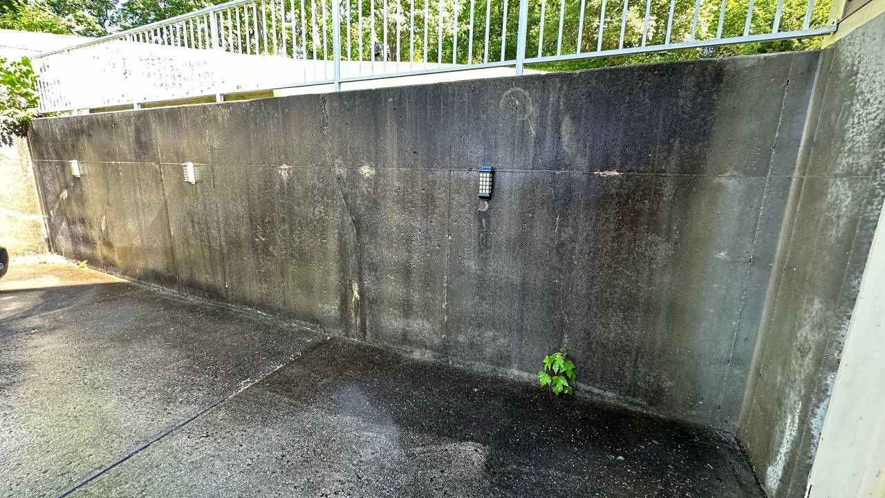 How To Pressure Wash Retaining Walls!