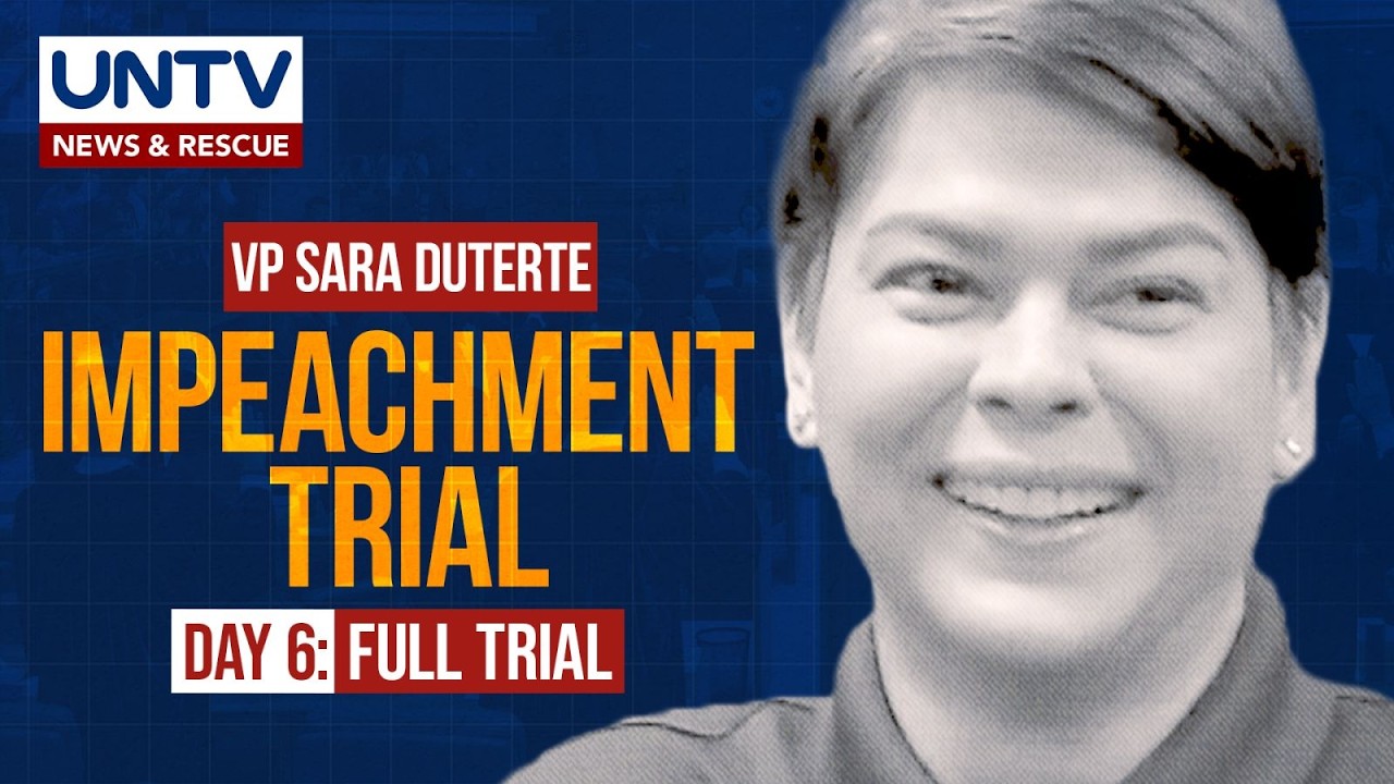 FULL TRIAL: Impeachment Trial of Vice President Sara Duterte, Day 6 &ndash; July 15, 2026