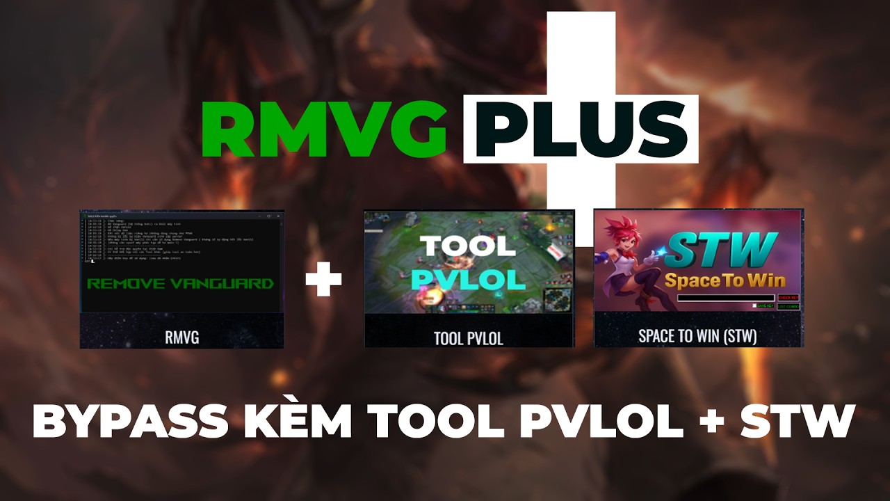 Hướng Dẫn C&agrave;i Đặt RMVG PLUS Mới Nhất - Bypass Vanguard + Tool PVLOL & STW