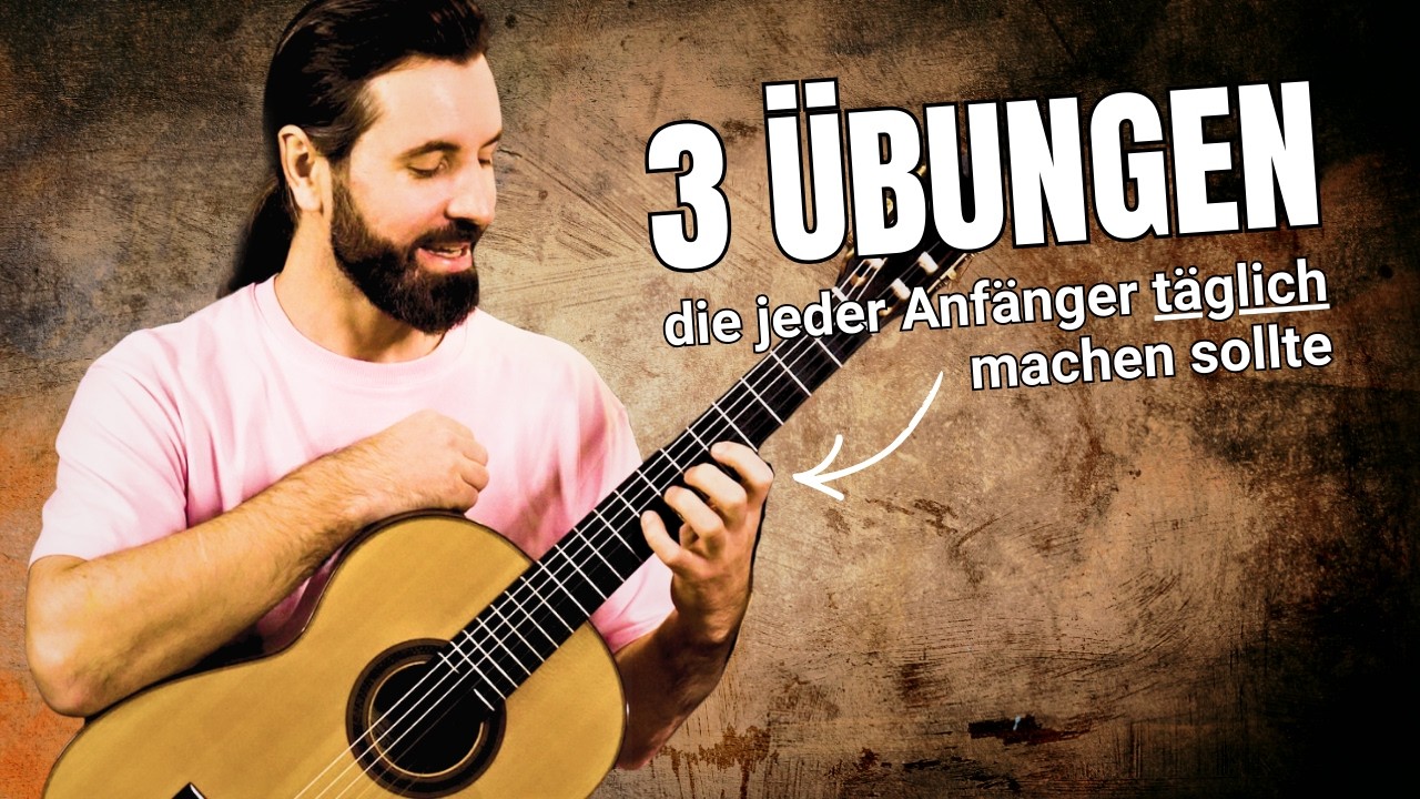 3 Übungen die jeder Gitarren Anfänger täglich machen soll