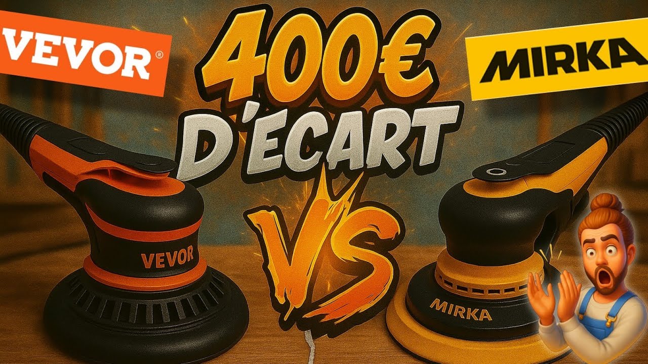 Ponceuse Mirka Deros VS Vevor 400€ d’écart… mais la différence est réelle ? 😳🔥