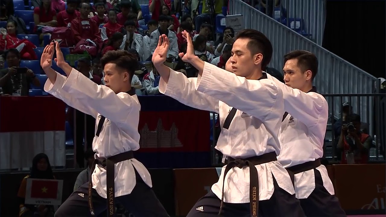 Taekwondo Poomsae - Sipjin - Seagame 29: Male Viet Nam Poomsae Team
