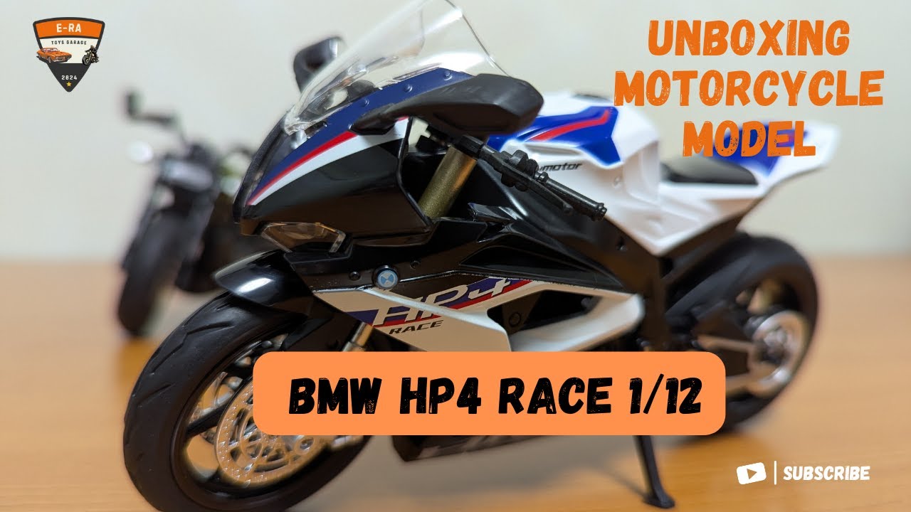 BMW HP4 Race 1/12 Scale Motorcycle Model - Unboxing and Close-Up Review