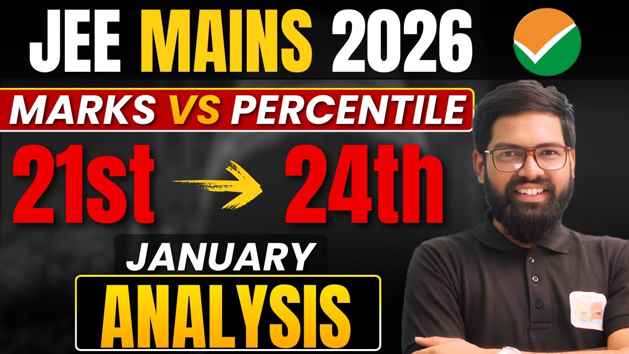 Expected Percentile vs Marks 🔥 | JEE Main Jan 21–24 Shift-wise Reality (2026) | By Kriti Shankar