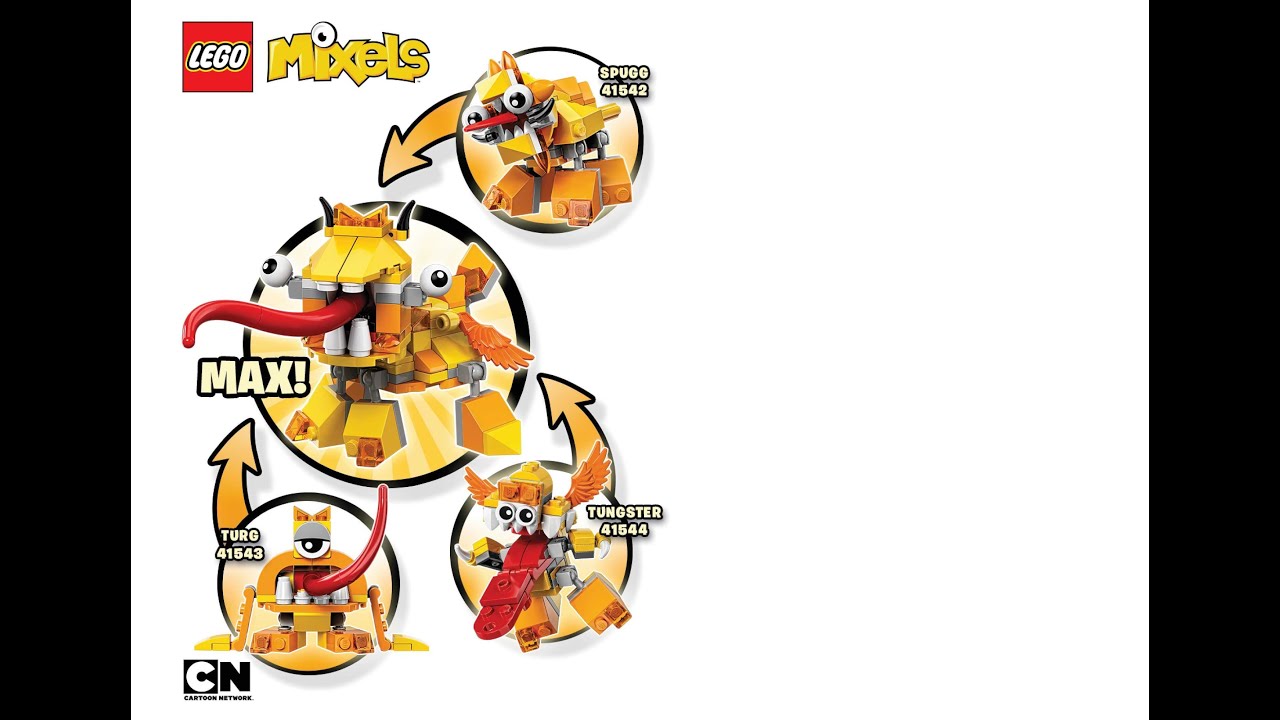 LIXERS MAX Instructions LEGO MIXELS 2015 SERIES 5 Spugg + Turg + Tungster