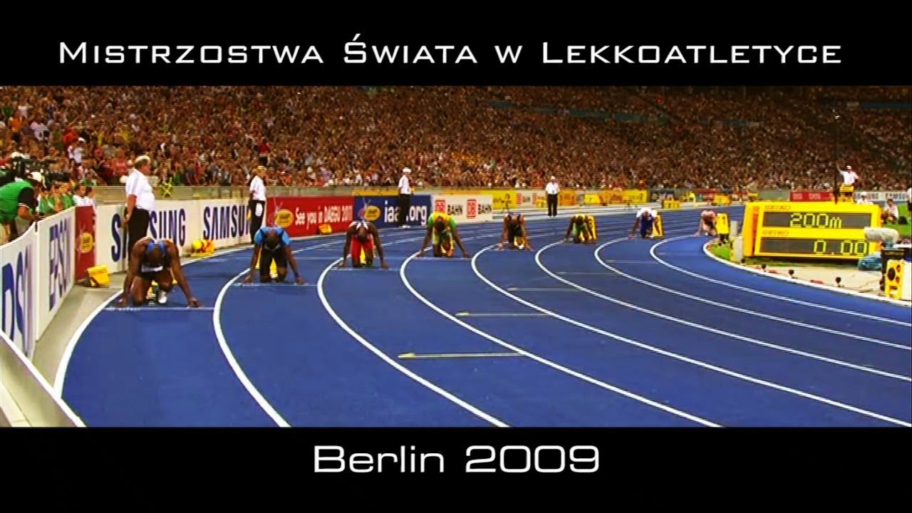 Men's 200m. Finał - Rekord Świata. MŚ w Lekkoatletyce Berlin 2009. Polski komentarz