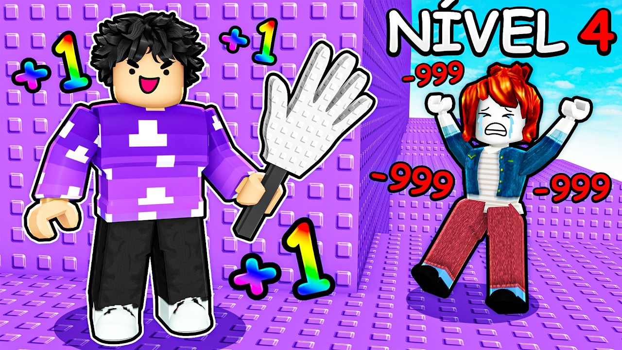 +1 PODER de TAPA por SEGUNDO para vencer a TORRE do Roblox!