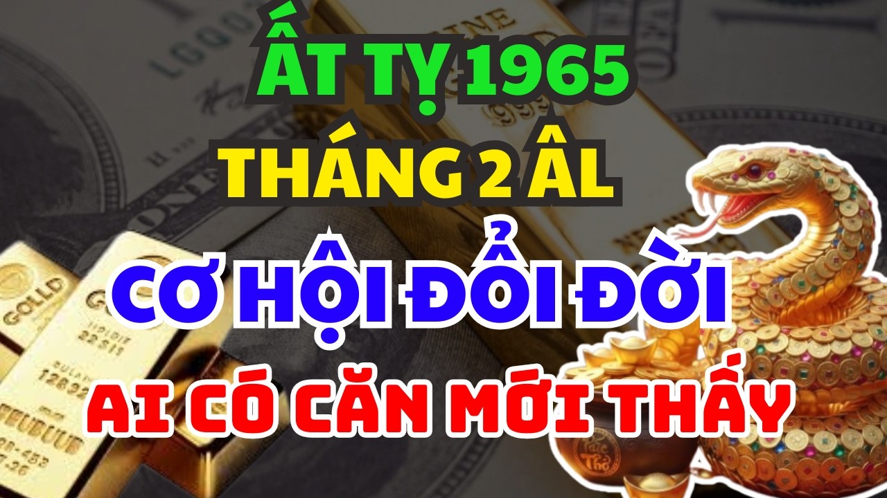 CHỈ AI ĐỦ CĂN MỚI THẤY: Cơ Hội Đổi Đời Tuổi  Ất Tỵ 1965  Tháng 2 Âm Lịch – 3 Bước Ngoặt Bí Ẩn