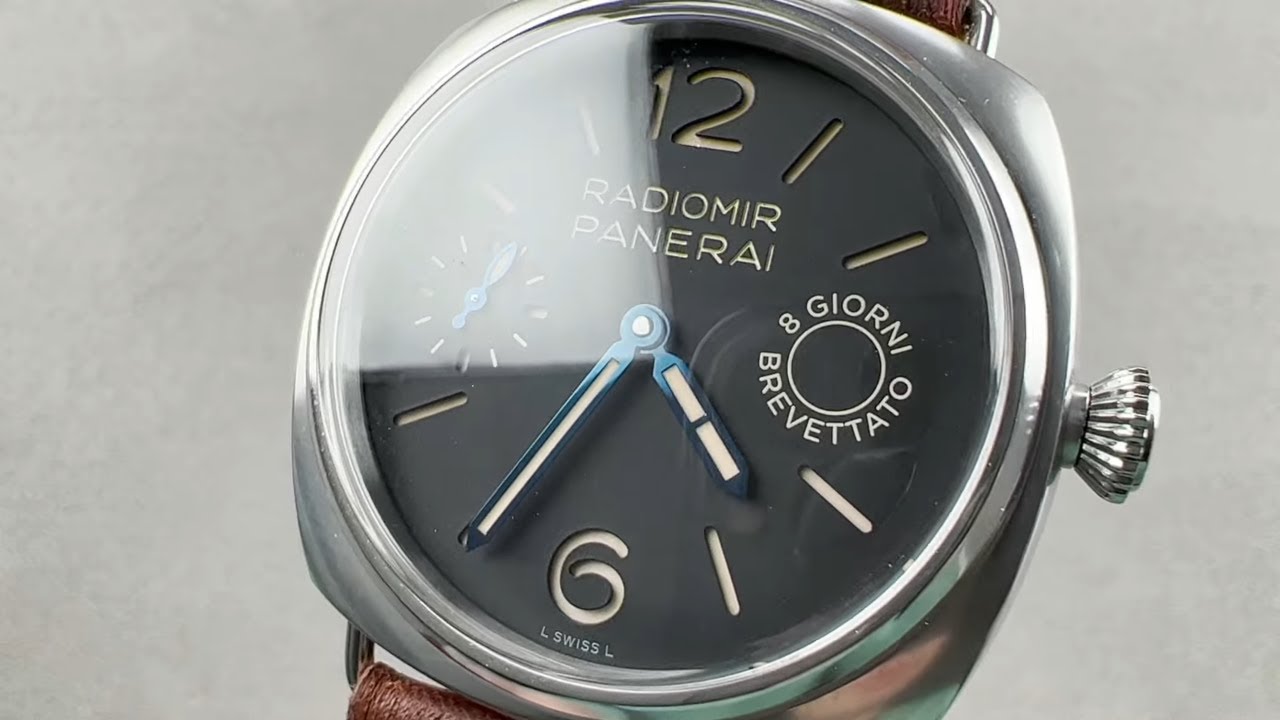 Panerai Radiomir 8 Days Patina Steel Manual 45mm PAM00992 - Hands-On Review