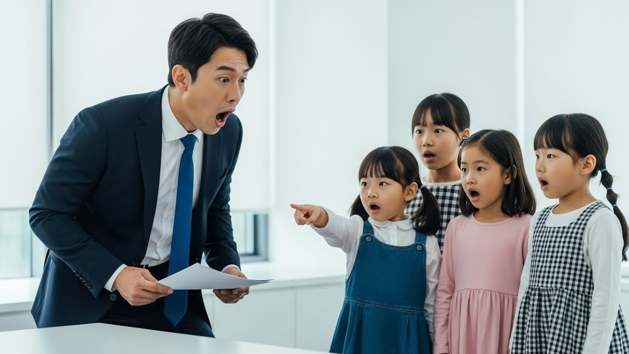 불임이라고 비웃음 당하던 CEO, 다음 날 네 아이가 아빠 부르며 달려들어 오해 풀림