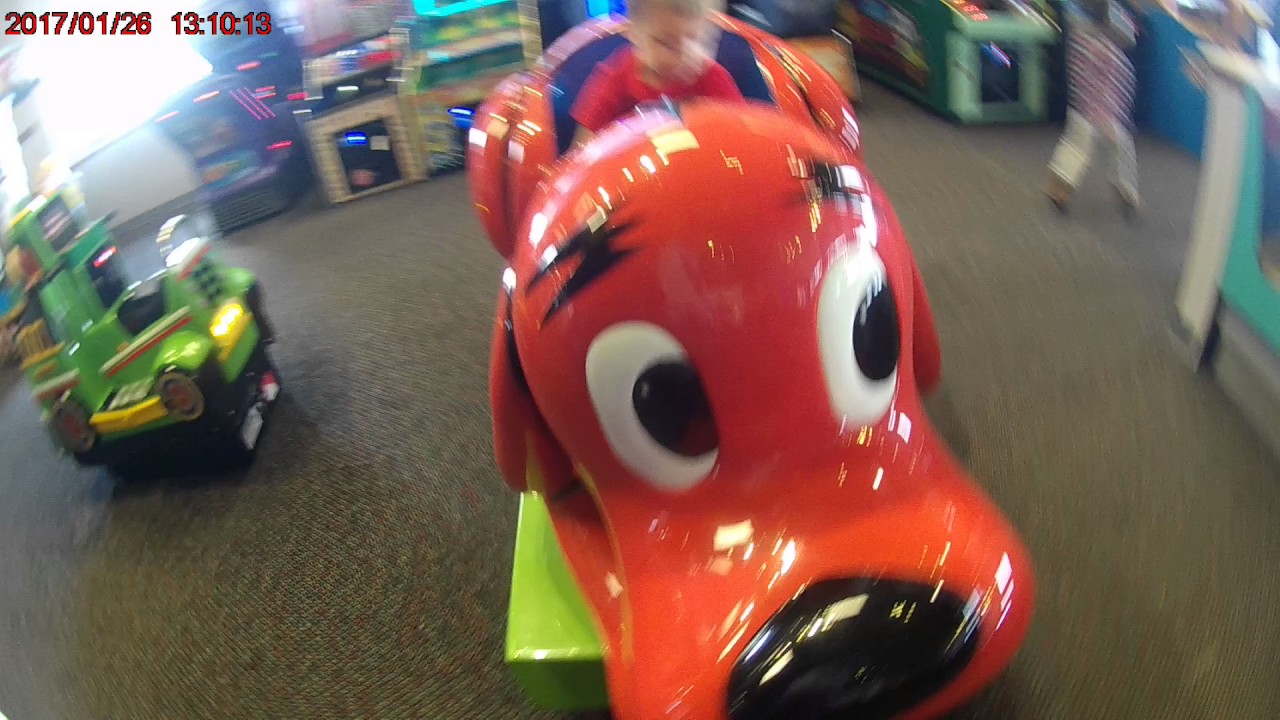 Chuck E Cheese clifford dog ride game Only At Micah's Arcade Reviews 2 years old