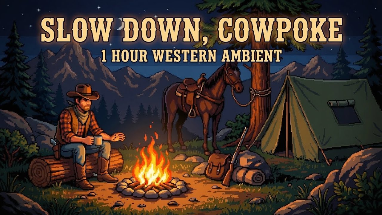 Quiet Now, Cowboy 🌙 | 1 Hour Western Ambient for Sleep & Study