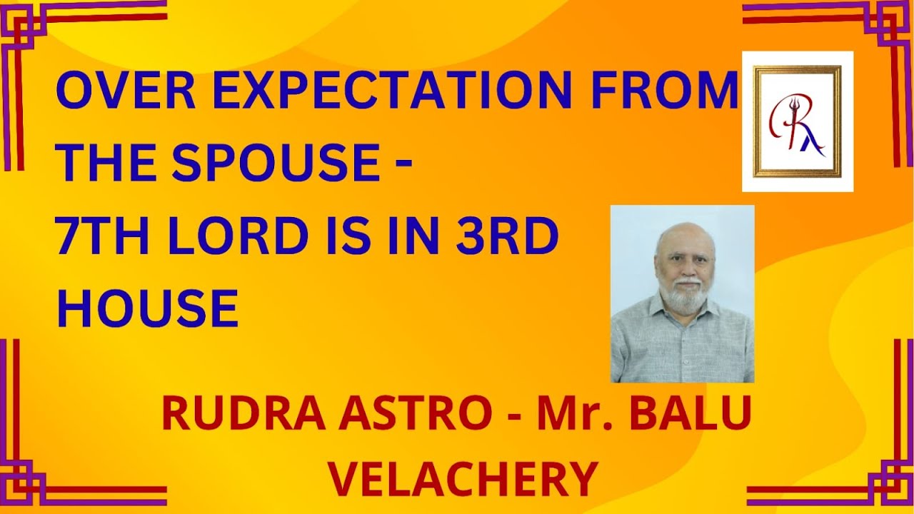 Over Expectation from the spouse #rudraastro #astrology #horoscope #baluvelachery #zodiac