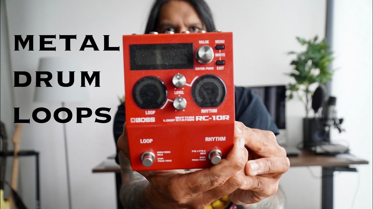 Metal drum loop sounds on Boss RC-10R pedal