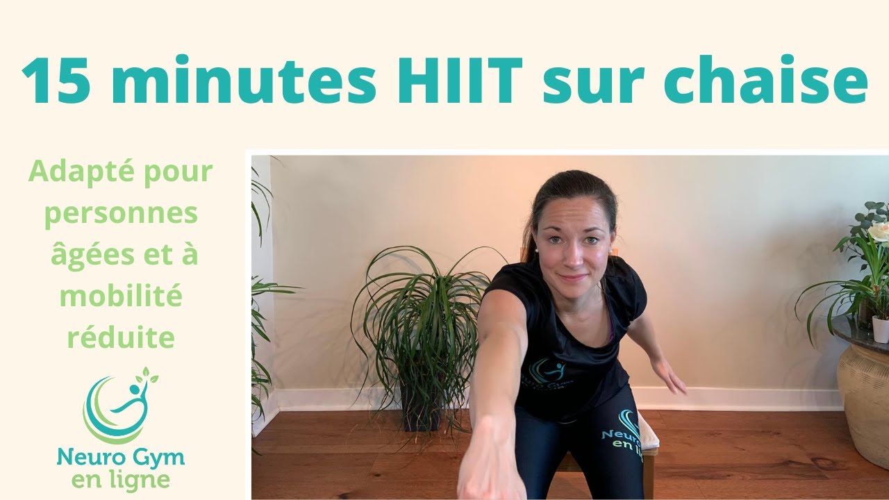 HIIT sur chaise │15 min│Adapté pour personnes âgées et à mobilité réduite