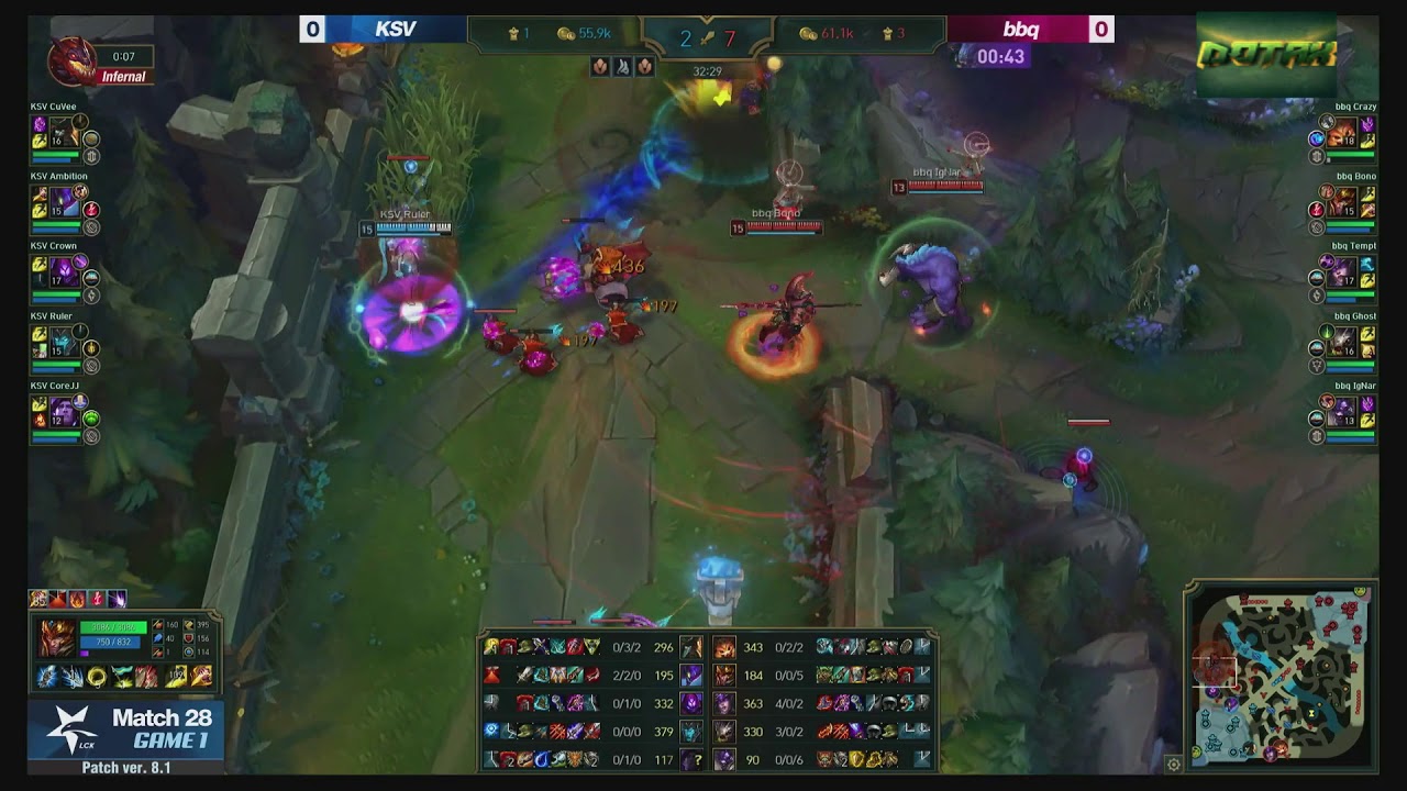 [LOL 2018 LCK Spring Split Week 3 Match 8] bbq Olivers vs KSV eSports - Game 1
