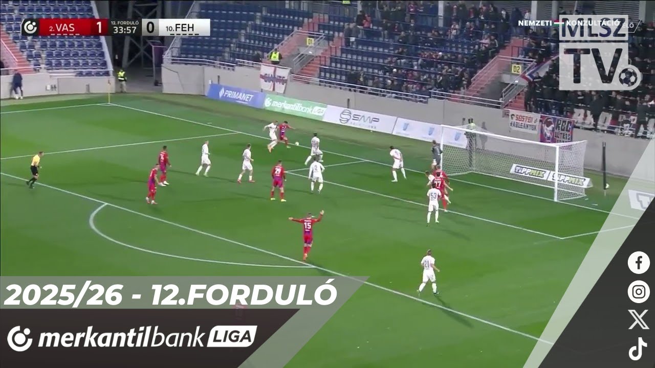 Vasas FC - Videoton FC Fehérvár| 2-0 (1-0) | Merkantil Bank Liga NB II. |12. forduló