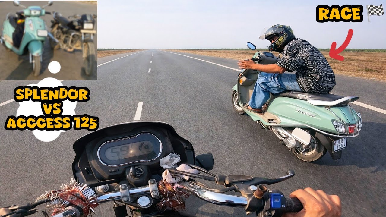2026 SPLENDOR VS 2026 ACCESS 125 DRAG RACE 🏁 || Ye Kya Ho  Gya 😱