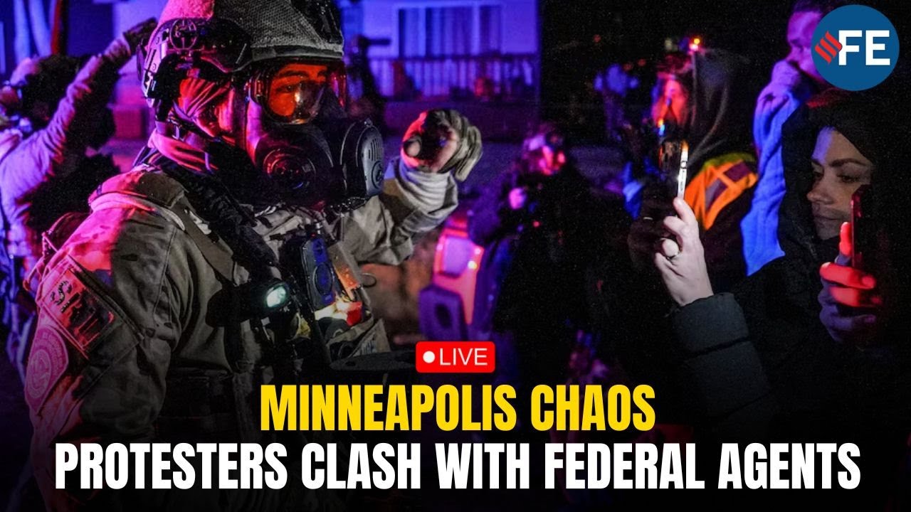 Anti-ICE Protest LIVE: Chaos in Minneapolis | Tear Gas Fired Amid Protest Clashes | Minneapolis