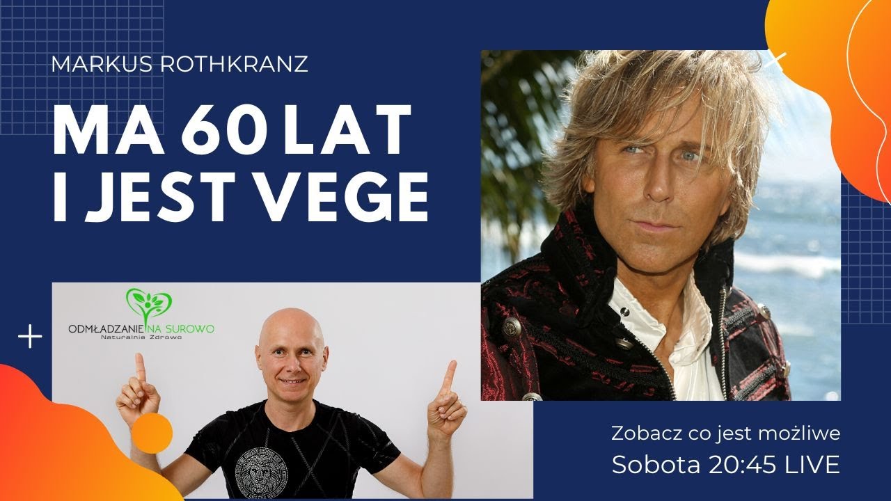 Ma 60 lat i jest zdrowy od 30 lat dzięki VEGE! Poznaj Markus Rothkrantz - najsłynniejszy Witarianin!