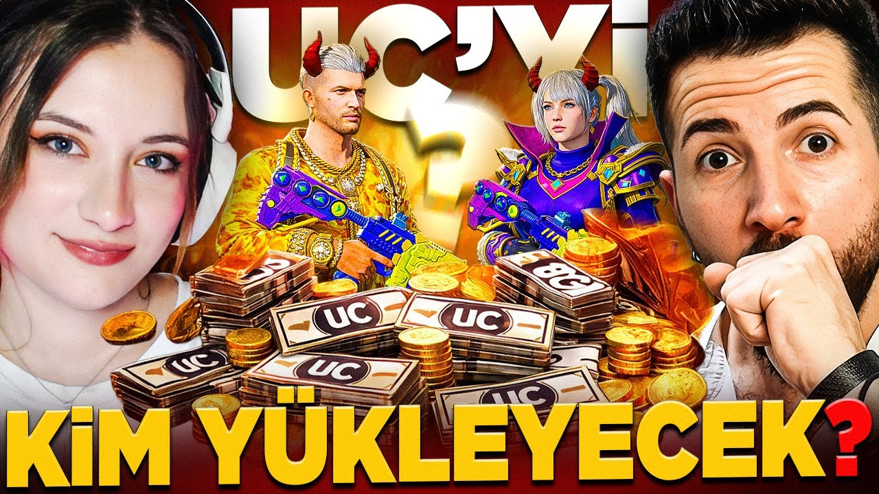 20.000UC Yİ KİM YÜKLEYECEK? KADIN YAYINCI İLE İDDİALI VS ATTIK! - PUBG Mobile