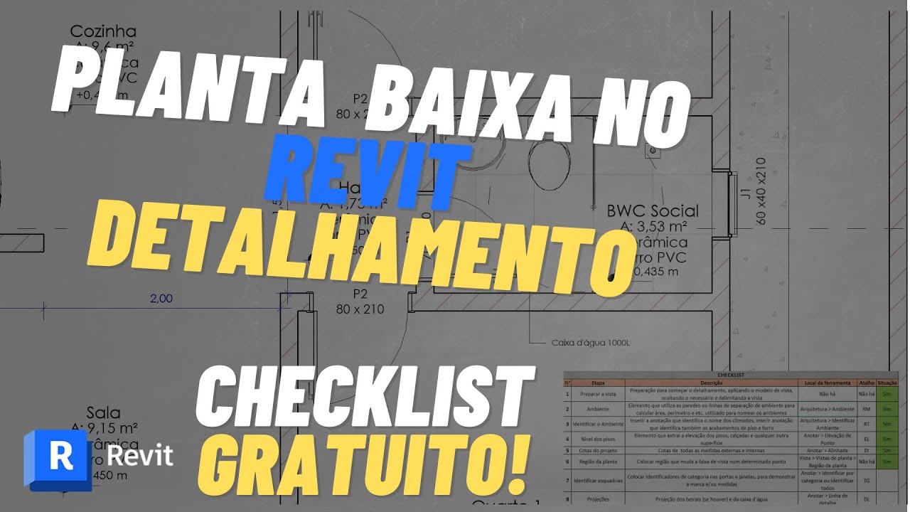 Detalhamento de PLANTA BAIXA no Revit