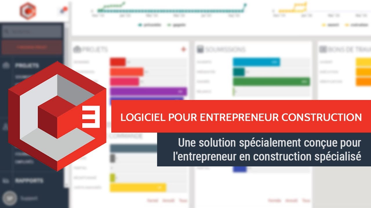 Logiciel pour entrepreneur en construction - C-CUBE, Démonstration rapide