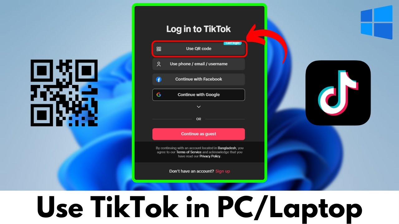 How To Use TikTok in PC & Laptop | TikTok Web | login TikTok in PC