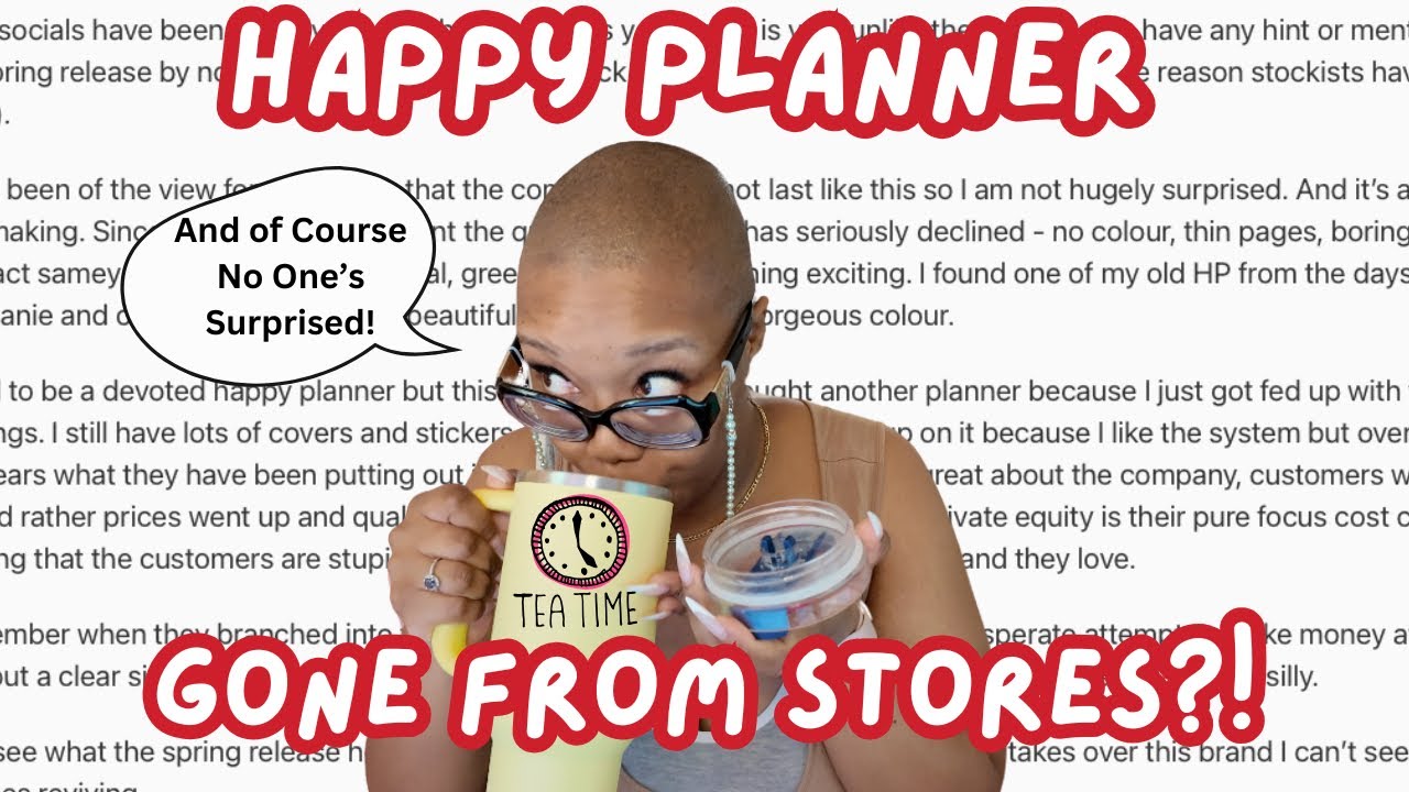 Happy Planner No Longer Sold in Hobby Lobby?! What's Next for Craft Stores?! Online Apocalypse?!