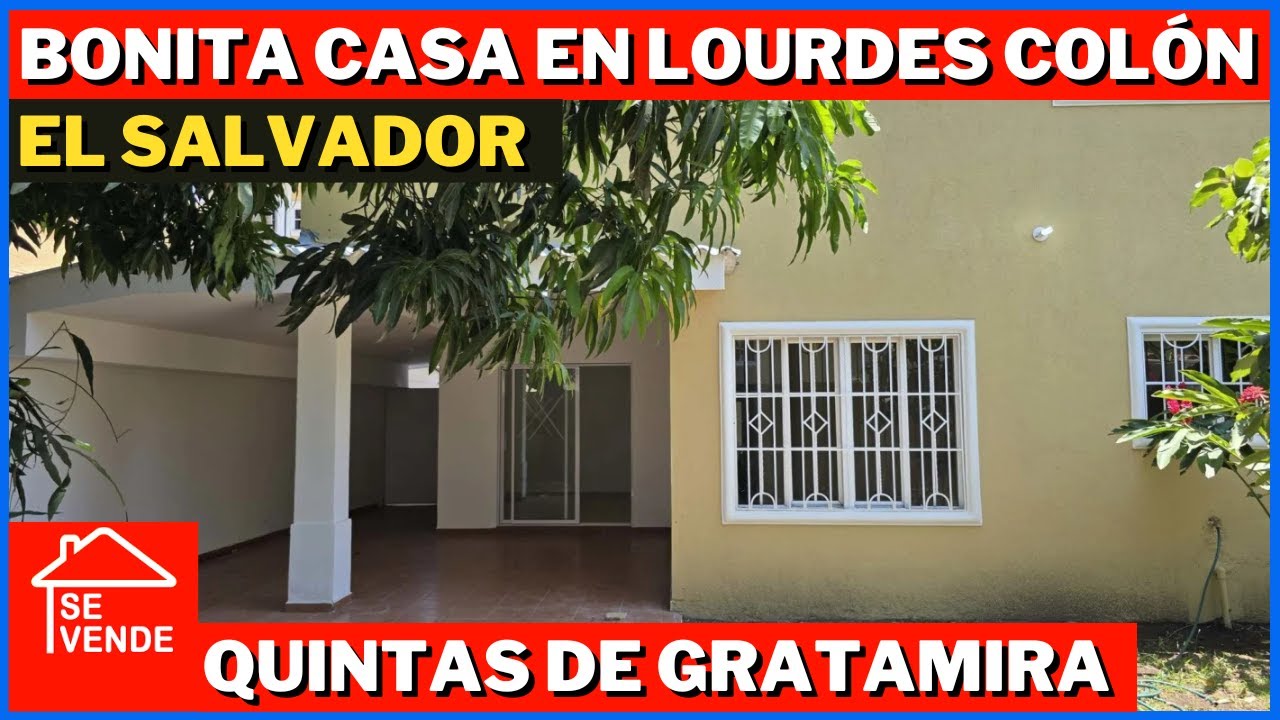SE VENDE BONITA CASA REMODELADA EN QUINTAS DE GRATAMIRA EL SALVADOR