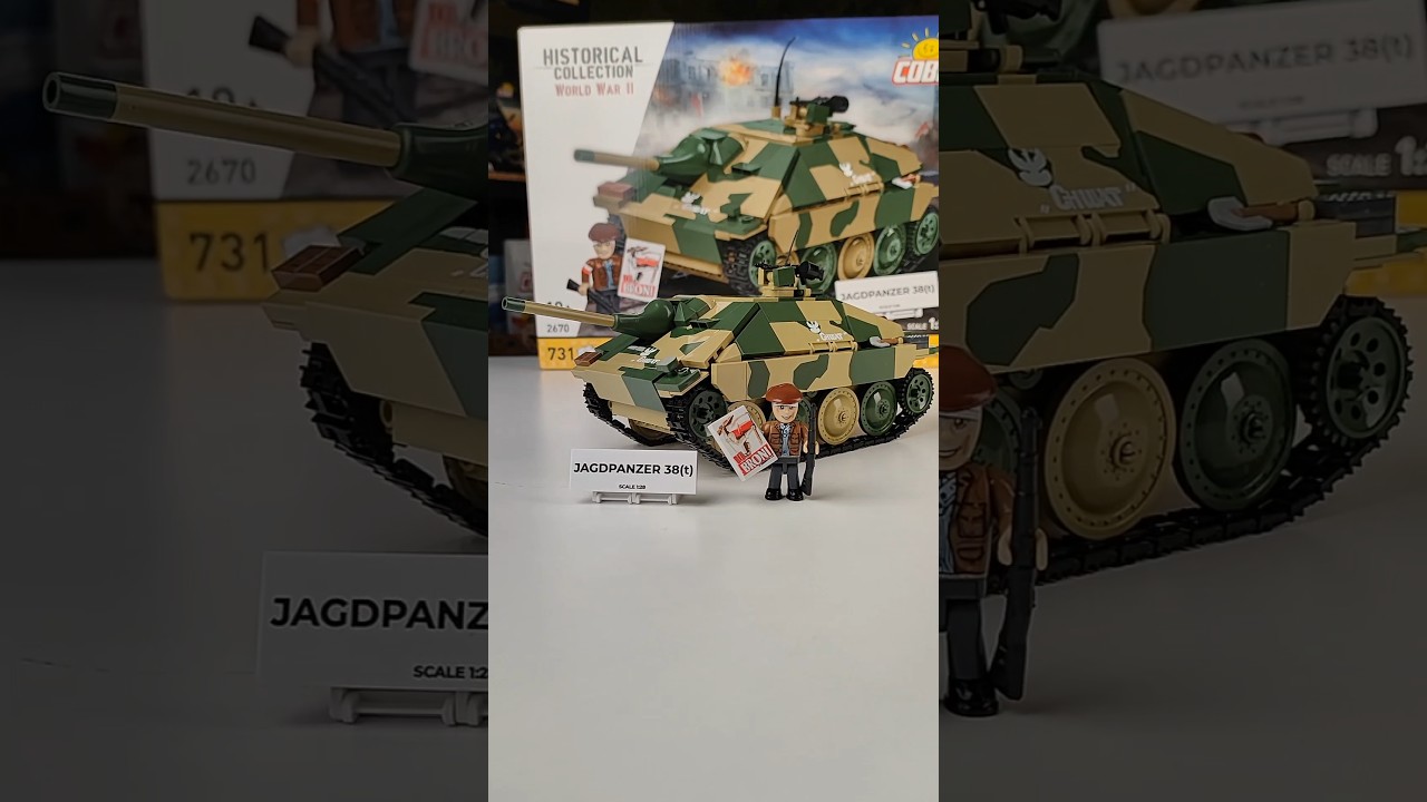 Jagdpanzer 38(t) Hetzer/Chwat🇵🇱 COBI-2670 #⃣ #cobibricks #ww2 #history #warszawa